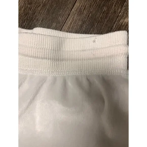 Juicy Couture Velour Rhinestone Bling Track Pants Cream Y2K S - Picture 8 of 11